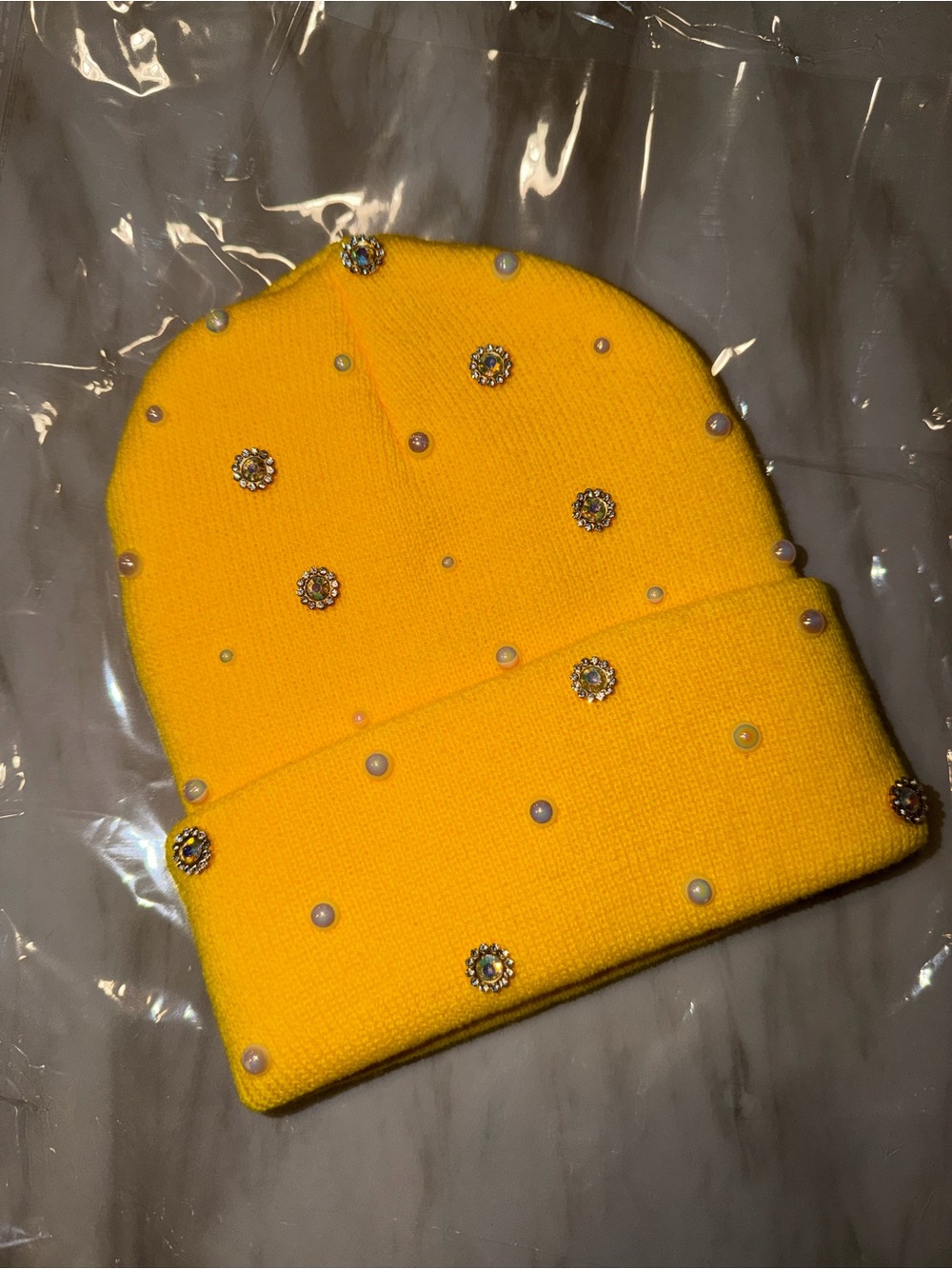 “Yellow Ice” Beanie